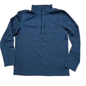 The North Face Men's Tech Sweatshirt Size Large L 1/4 Zip Pullover Top Gray EUC